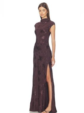 Avalon maxi dress in espresso brown L’acadamie